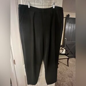 Robert Rodriguez Black Dress Pant with inverse pleats, size 16